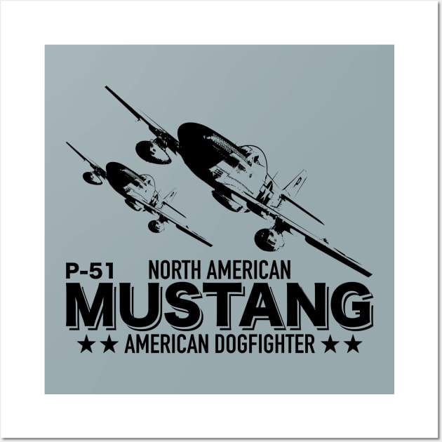 North American P-51 Mustang Wall Art by TCP